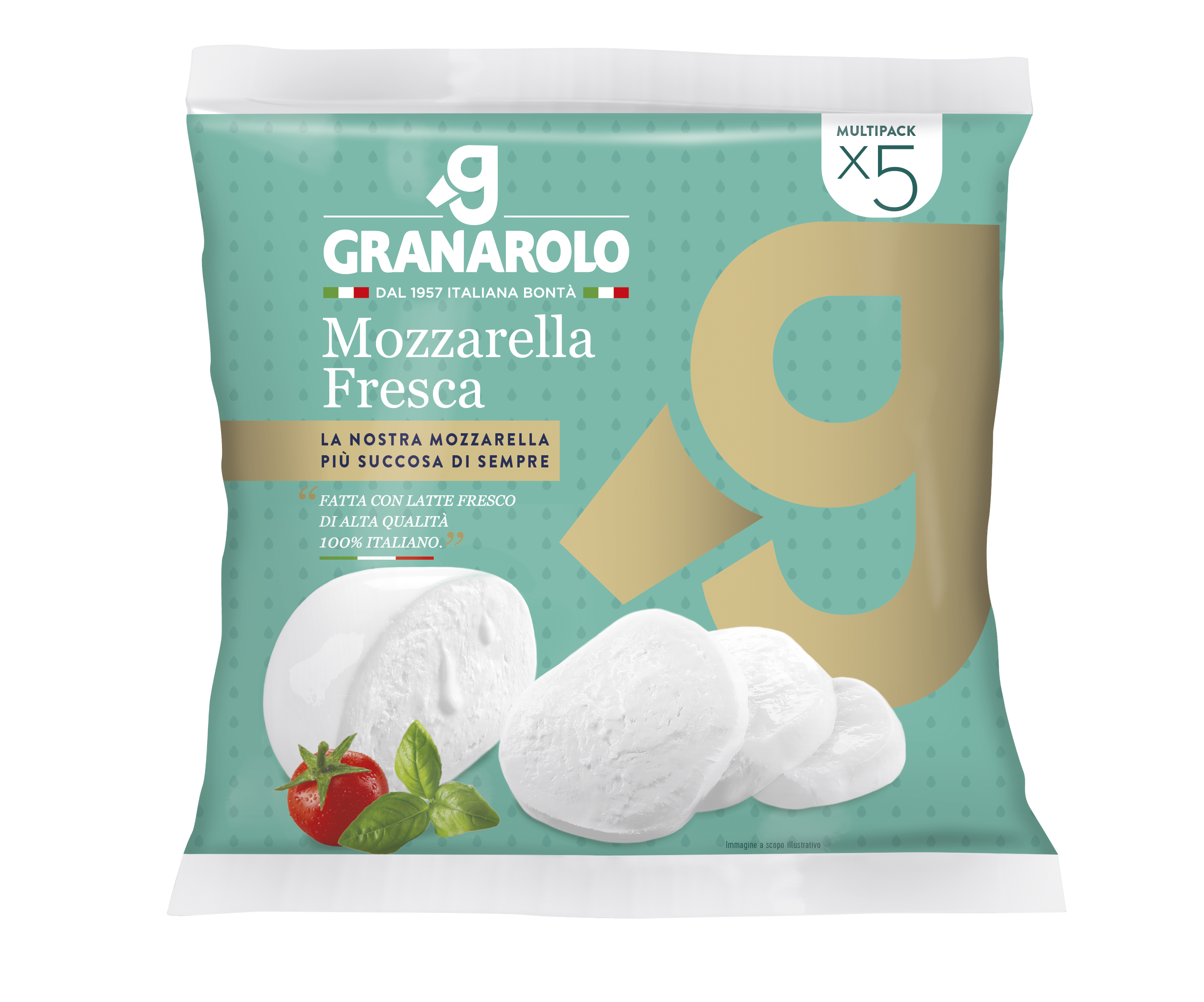 Mozzarella from made high quality fresh Granarolo S-P-00128 - milk