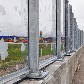 Cover image for Hammerglass Noise barrier system GROUND-2 (MARK-2)