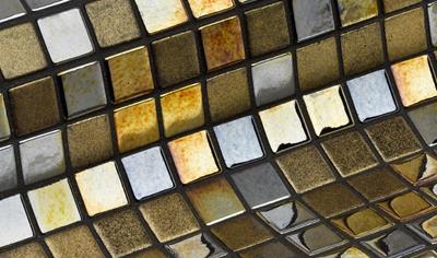 Cover image for ALEXANDER. Ezarri recycled glass mosaic tiles. Mosaico de vidrio reciclado.