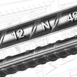 Cover image for Steel rebar manufactured from steel scrap