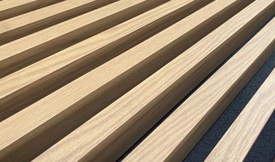 Cover image for Acoustic Aluminium Panel (‘TIMBER EFFECT’ slats)