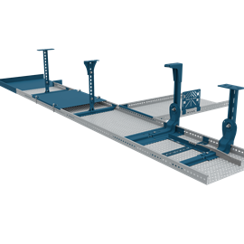 Cover image for Powder coated pre-galvanized trays and luminaire rails (V,B,SV)