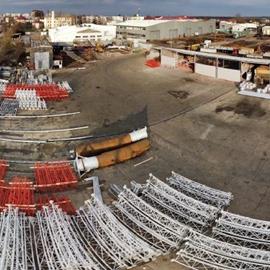 Cover image for Hot dip galvanized steel lattice tower with L shape items