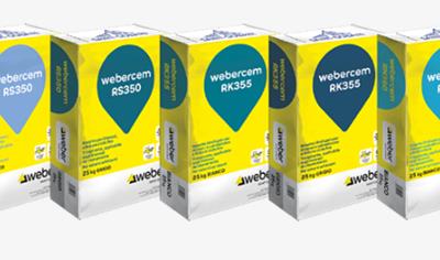 Cover image for Cementitious  finishing render  webercem RS350 webercem RK355 webercem RN360 