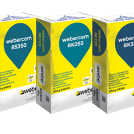 Cover image for Cementitious  finishing render  webercem RS350 webercem RK355 webercem RN360 