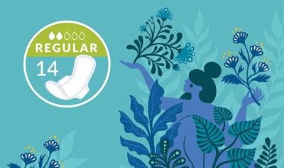 Cover image for Natracare regular natural ultra pad with wings