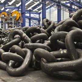 Cover image for Mooring chain R3-R3S, R4-R4S and R5 quality steel for offshore industry