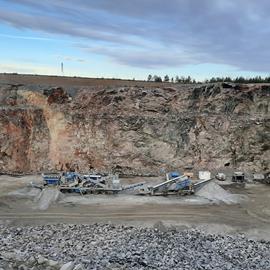 Cover image for Aggregates from Eskilstuna quarry – Kjula 