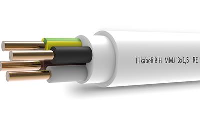 Cover image for MMJ / PFXP / EKK - Installation cable 300/500 V with Cu conductors and PVC insulated and sheathed