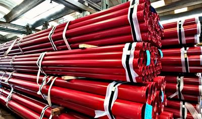 Cover image for Water painted, epoxy or polyester coated pipes with plain, Victaulic OGS grooved or threaded and coupled ends Produced by Zinchitalia S.p.A.