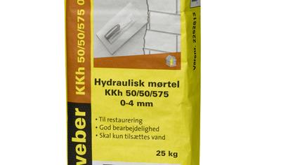 Cover image for weber Hydraulisk Mørtel KKh 50/50/575 0 - 4 mm 