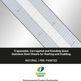 Cover image for Trapezoidal, Corrugated and Standing Seam Stainless Steel Sheets for Roofing and Cladding