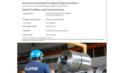 Cover image for UMS Steel Profiles and Accessories