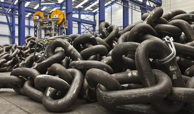 Cover image for Mooring chain R3-R3S, R4-R4S and R5 quality steel for offshore industry