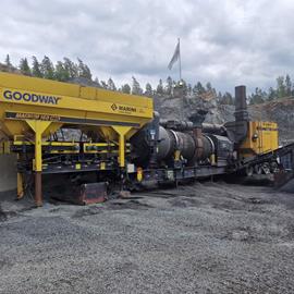 Cover image for Asphalt mixtures from mobile asphalt plant - AG, ABT, Mjog, Mjag