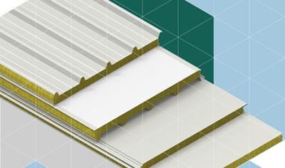 Cover image for Sandwich panels with steel facings and mineral wool insulating core