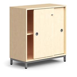 Cover image for QBUS Storage Lockable sliding door cabinet 1 shelf, 868x800x400 mm