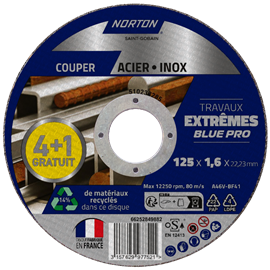 Cover image for Norton® Travaux Extrêmes Inox - Disques à tronçonner
