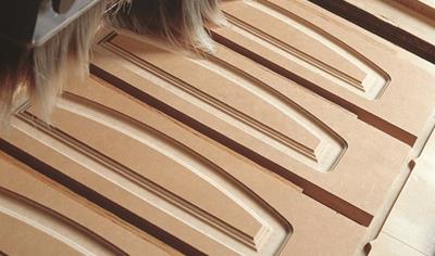 Cover image for Medium density fibreboard (MDF), manufactured at West Fraser site in Cowie, UK.
