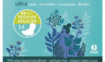 Cover image for Natracare regular natural ultra pad with wings