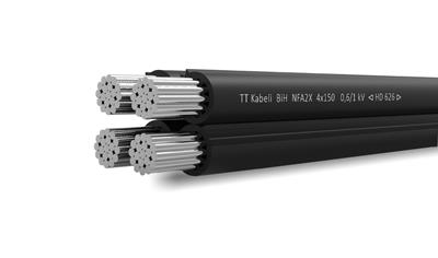 Cover image for NFA2X – Overhead power cable 0,6/1 kV with Al conductors, PE insulated from TT kabeli d.o.o.