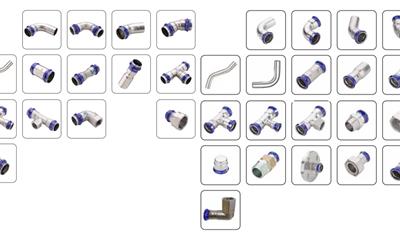 Cover image for Altech press fittings acid-proof stainless steel M/V profile