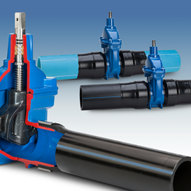Cover image for Resilient seated gate valves with PE ends for water