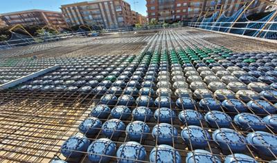 Cover image for System for lightened concrete slabs