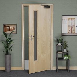 Cover image for FD30 Solid Core Glazed Timber Door 2040x926x44mm Glazed Aperture 1500x150mm
