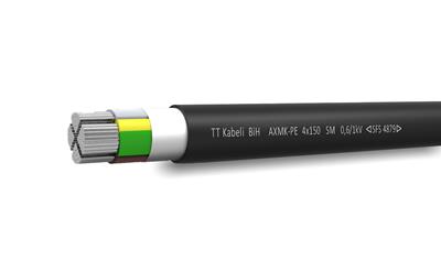Cover image for AXMK-PE - Power cable 0,6/1 kV with Al conductors, XLPE insulated and PE sheathed from TT kabeli d.o.o.