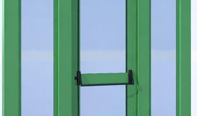 Cover image for Service door for noise barriers