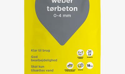 Cover image for weber tørbeton 0-4 mm