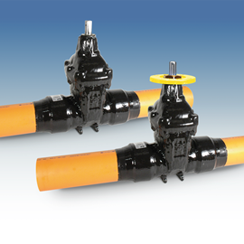 Cover image for Resilient seated gate valves with PE ends and external PUR for gas