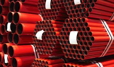 Cover image for Tubo in acciaio saldato e verniciato con estremità liscia, grovata o filettata