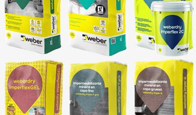 Cover image for Cementitious mineral waterproofing products - Weberdry