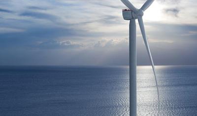 Cover image for Electricity from a European offshore wind farm using SG 11-200 wind turbines