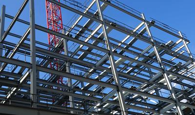 Cover image for Primed and painted lower CO2 steel structures