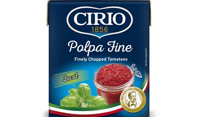 Cover image for CIRIO Finely Chopped Tomatoes with Basil 
