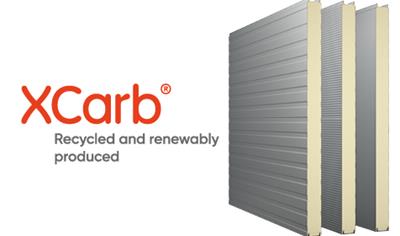 Cover image for Sandwich panels with a polyurethane core and made of XCarb® recycled and renewably produced steel