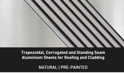 Cover image for Trapezoidal, Corrugated and Standing Seam Aluminium Sheets for Roofing and Cladding