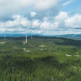 Cover image for Energy generated at Odal wind farm
