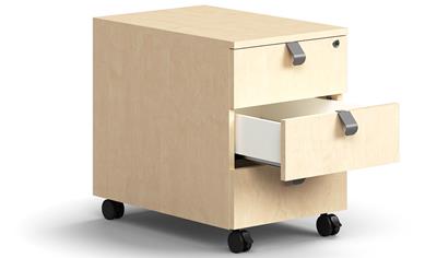 Cover image for QBUS Storage Mobile pedestal 3 drawers, 550x400x600 mm
