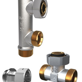 Cover image for LK Manifold HWR, T-piece and adapter, nickel plated