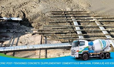 Cover image for CPAC Post-tensioned concrete 400 KSC (C35/40, MPa)  (Supplementary cementitious material formula) nnamed
