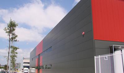 Cover image for Double skin steel faced sandwich panels with PU (polyurethane) insulation core for facades.
