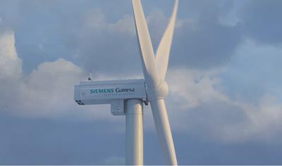 Cover image for Electricity from a European onshore wind farm using SG 6.2-170 / 6.6-170 wind turbines