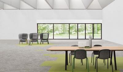 Cover image for DESSO Carpet Tiles,  100% recycled PA6 + ProBase