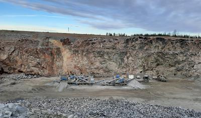 Cover image for Aggregates from Eskilstuna quarry – Kjula 