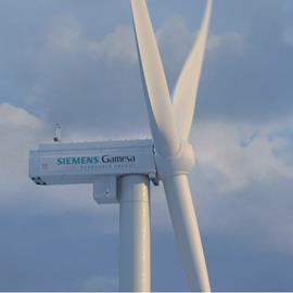 Cover image for Electricity from a European onshore wind farm using SG 6.2-170 / 6.6-170 wind turbines