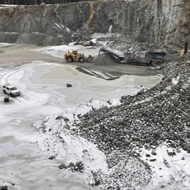Cover image for Aggregate from Gäsberget, Product group 2, 0/90, 0/63, 0/32 and 0/16